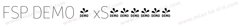 FSP DEMO - xS字体转换